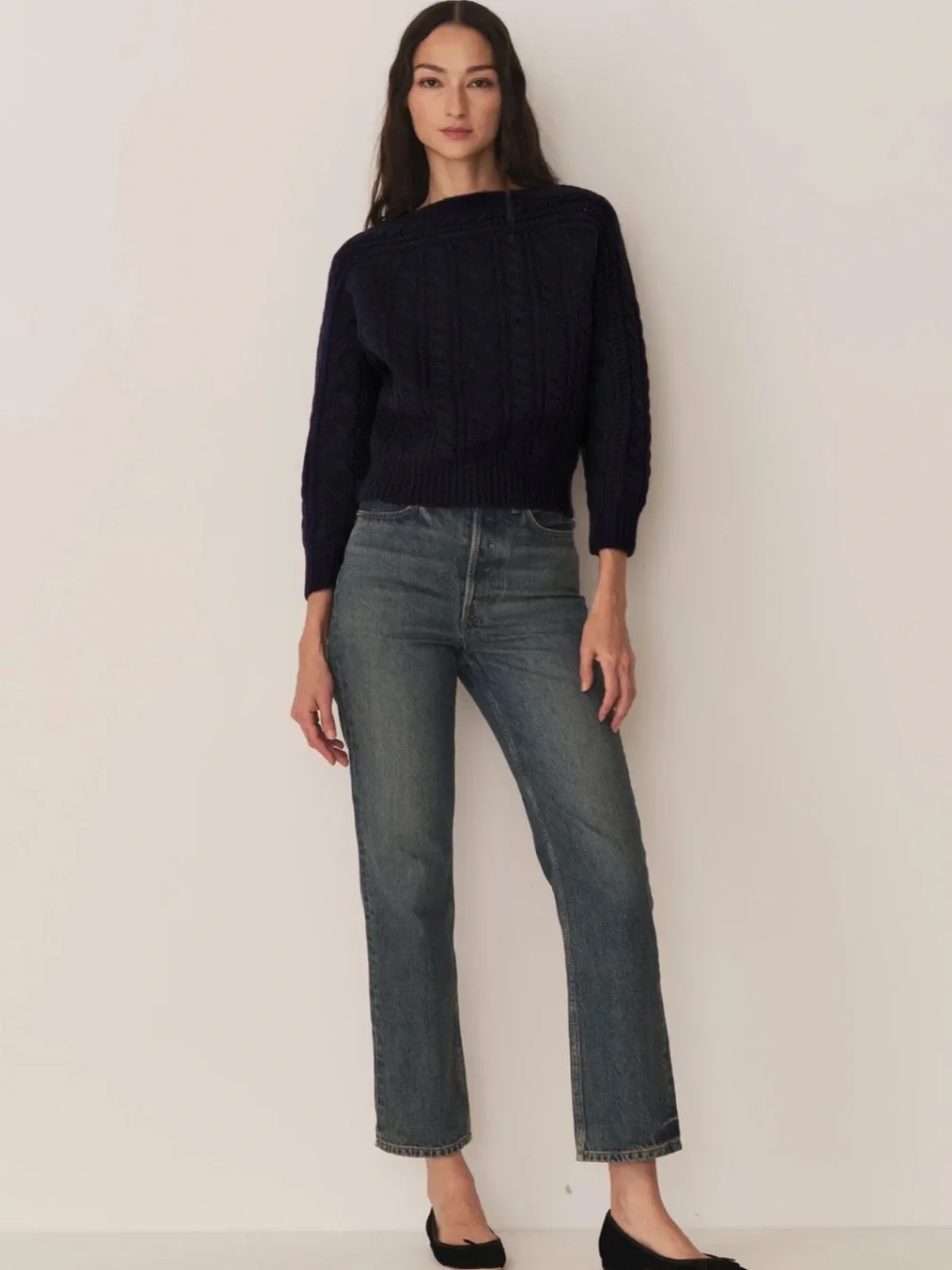 Doen Cressida Cashmere Sweater in Navy